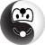 Ying Yang emoticon [Zwart/Geel] 